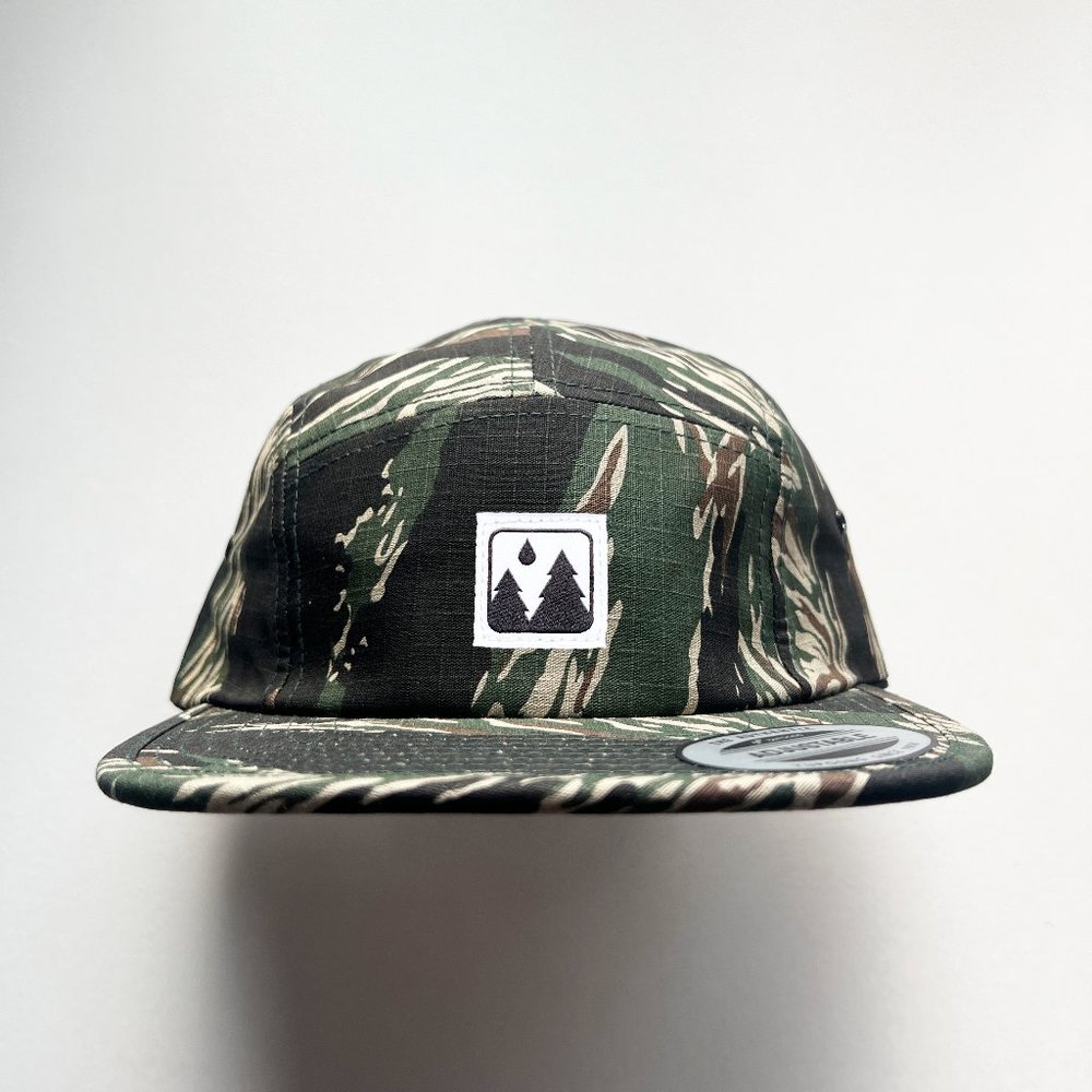 Elmntry - Tiger Camo, Icon 5 Panel Camp Hat